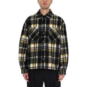 REPRESENT Men's Plaid Flannel Shirt Jacket Men BLACK Shirts